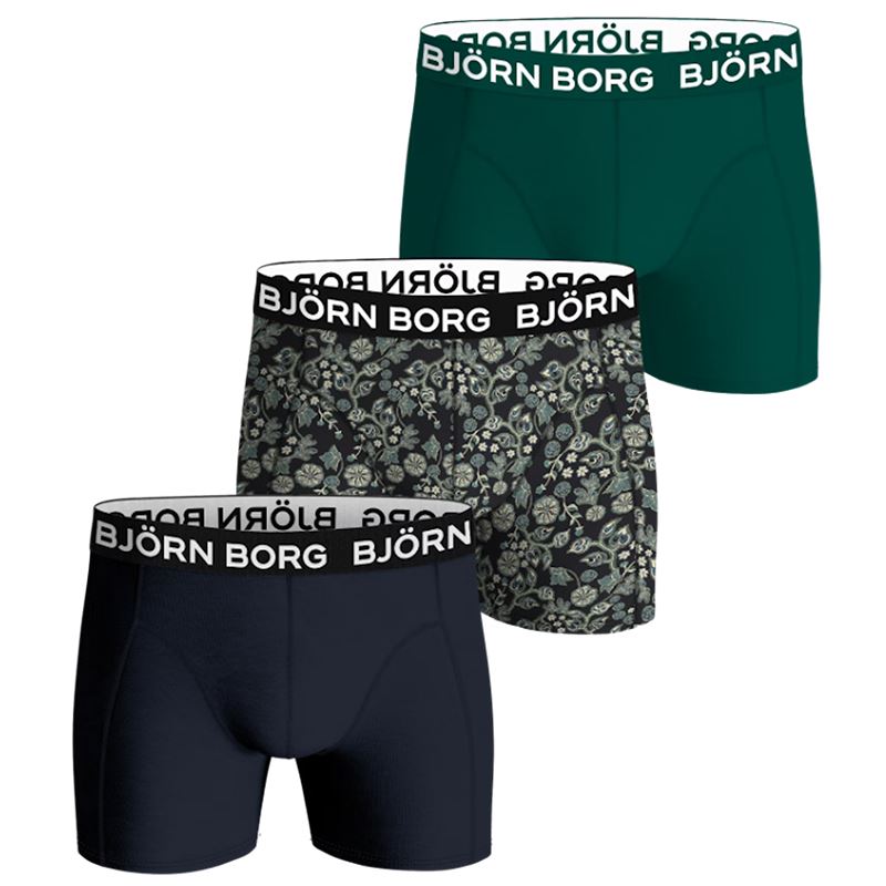 Björn Borg Bamboo Cotton Blend Boxer 3P, Miesten alushousut
