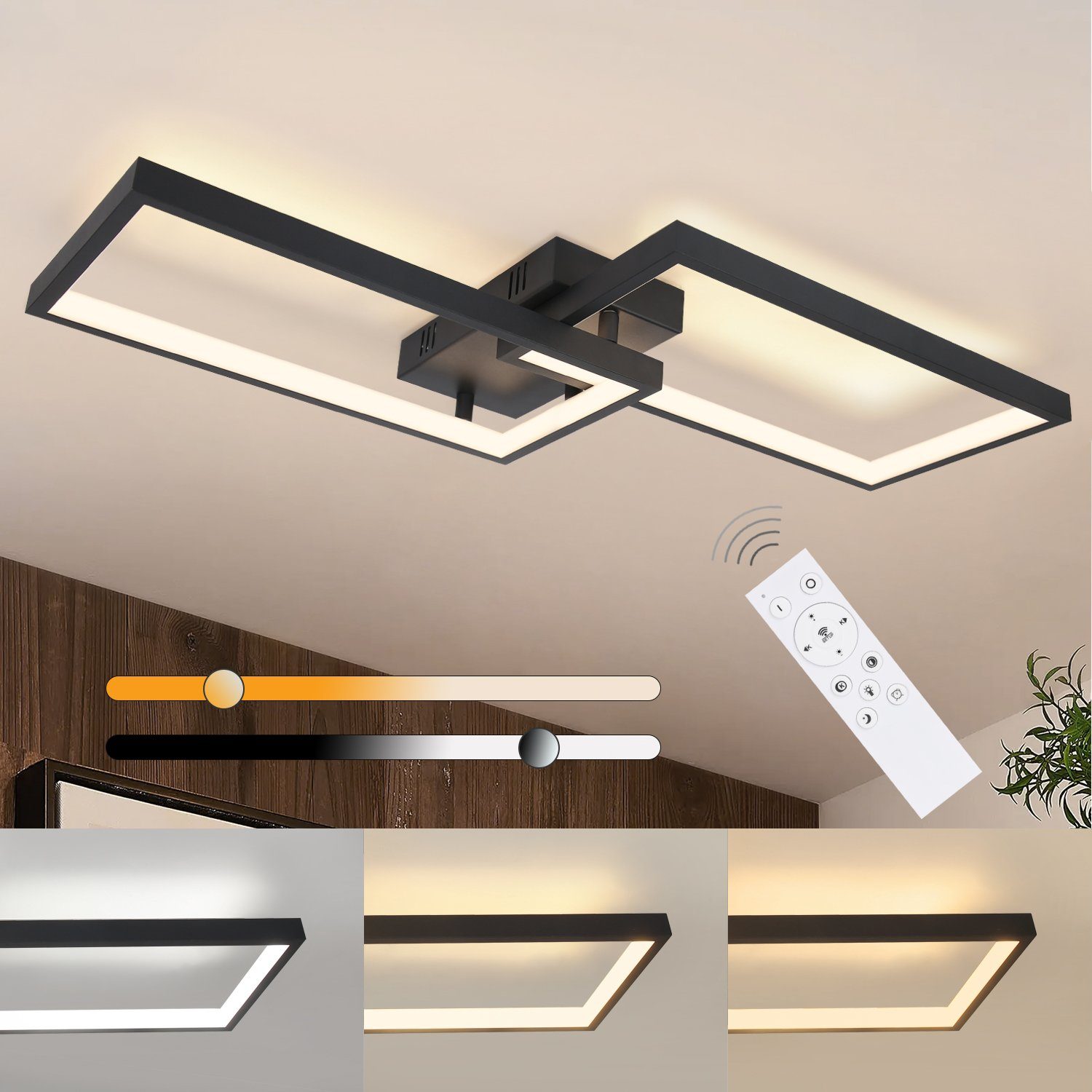 NETTLIFE himmennettävä LED - kattovalaisin Kaukosäätimellä, 40W
