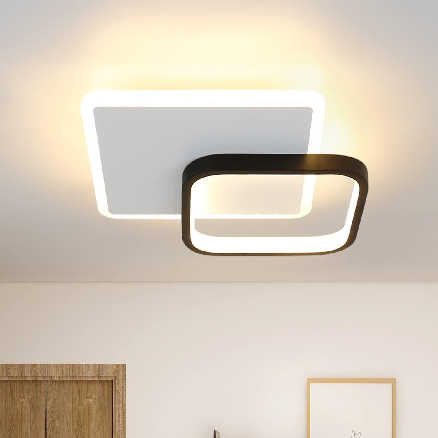 NETTLIFE LED - kattovalaisin, 3000K, 22W, musta