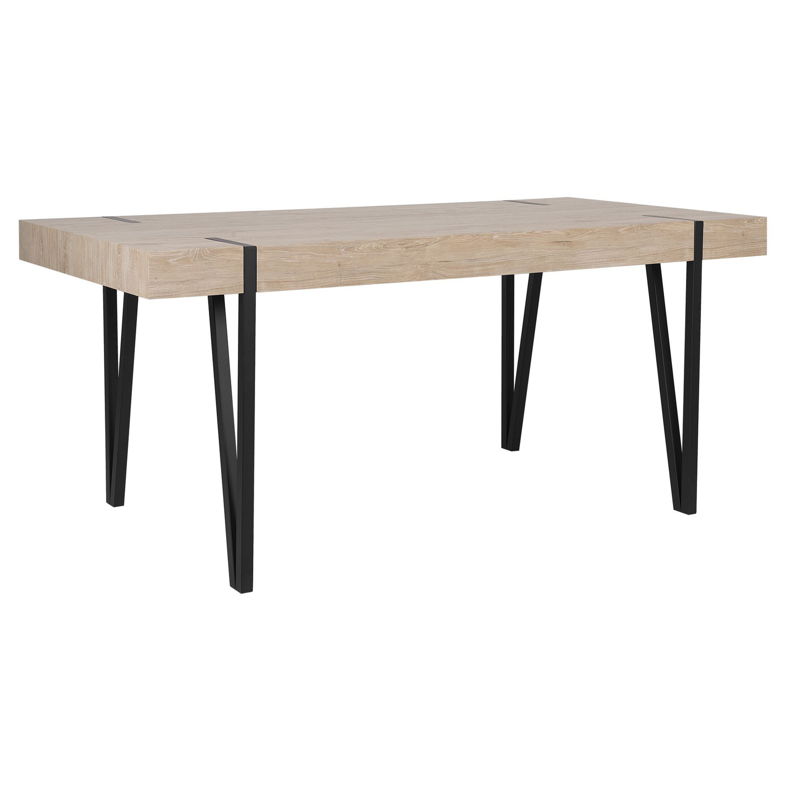 Ruokapöytä ADENA Vaaleanruskea 150 cm 90 cm