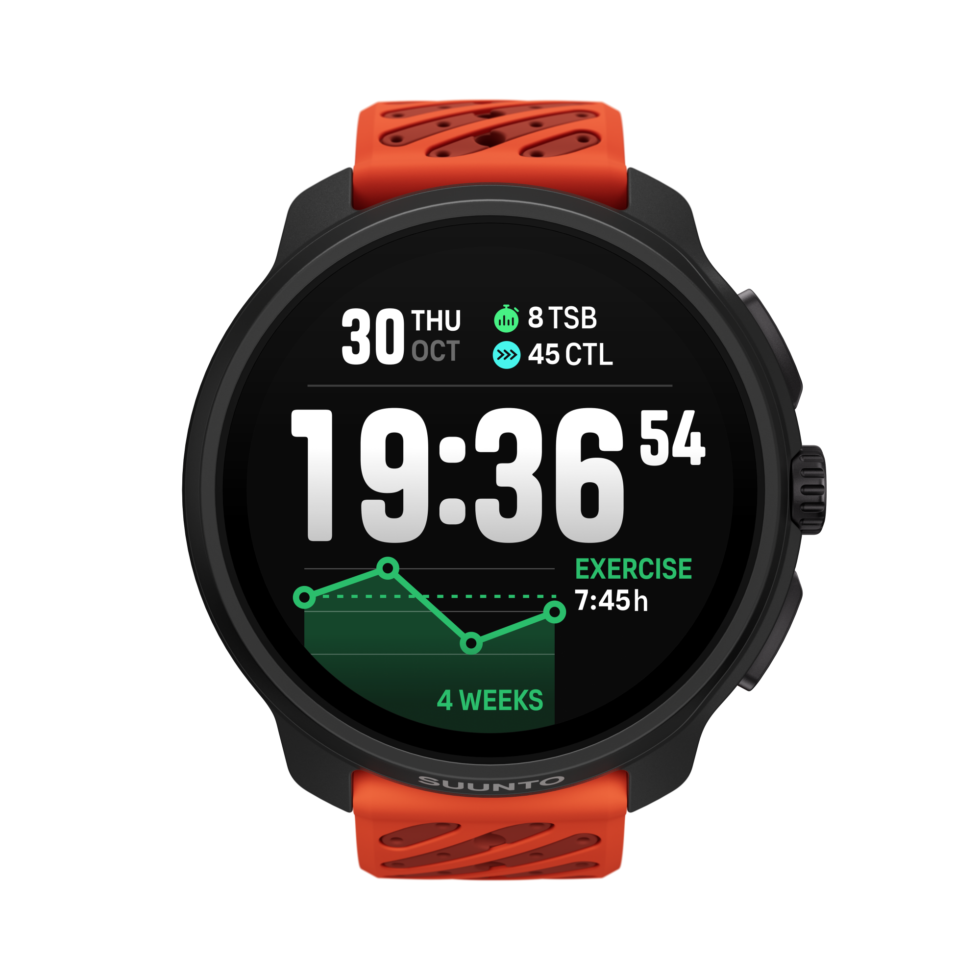 Suunto Race 2 Stainless Steel Coral Orange
