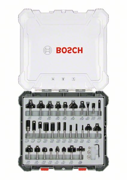 Bosch Jyrsinteräsarja 30-osaa 6 mm varsi