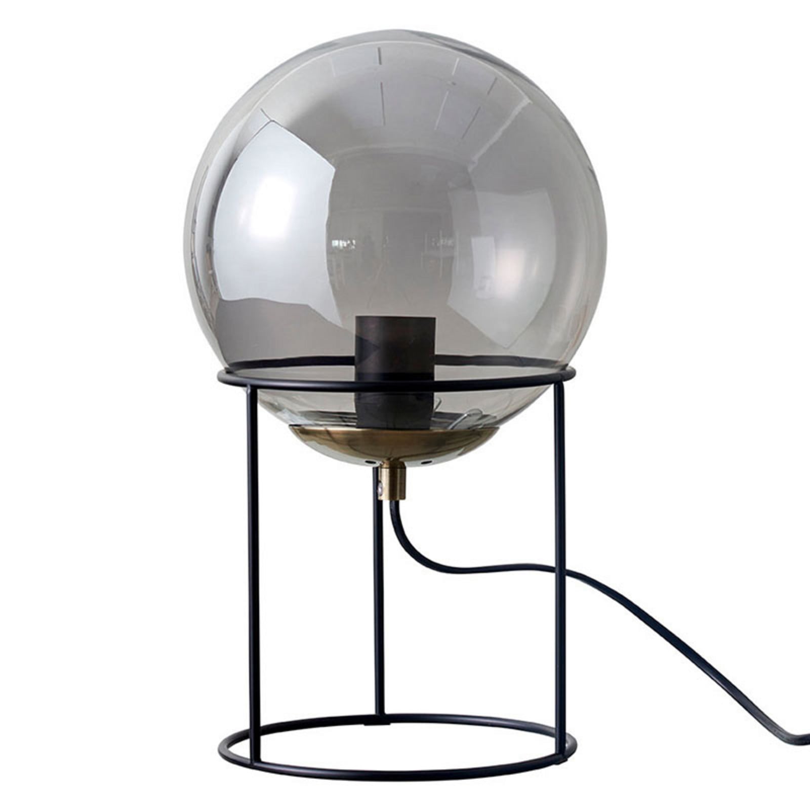 Moon Pöytävalaisin Smoked Glass H34 Ø20 - Dyberg Larsen